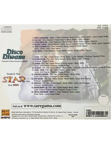 Disco Deewane / Star (CD) (Bollywood)