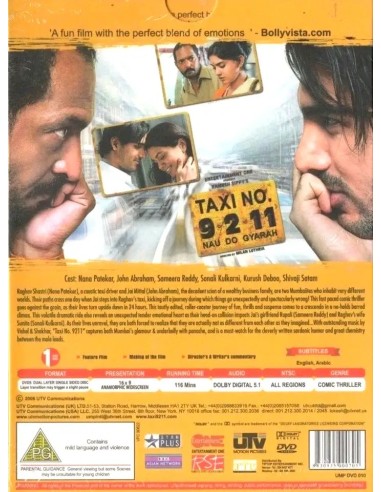 Taxi No. 9211 DVD (2006) (Bollywood)