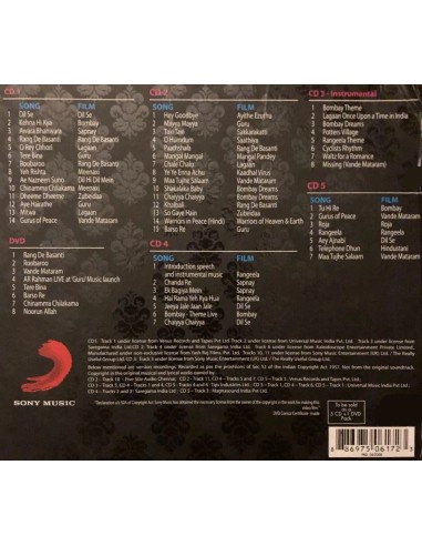 A.R. Rahman: A World of Music- Collector's Edition (5 CD + 1 DVD)