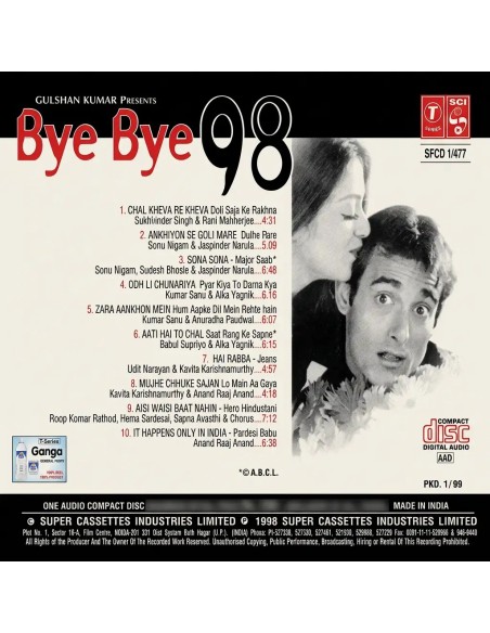 Bye Bye 98 CD (1999) (Bollywood)