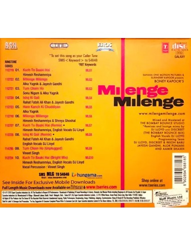 Milenge Milenge CD (2010) (Bollywood)