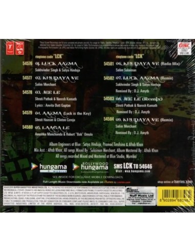 Luck CD (2009) (Bollywood)