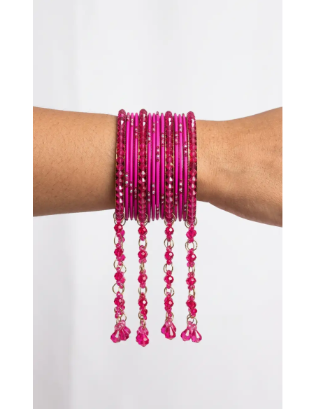 Bangles T018 – lakh bangle rose scintillant