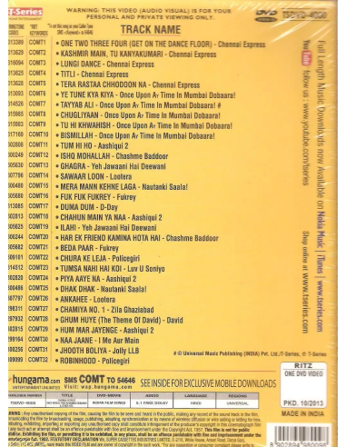 Chennai Express / Once Upon a Time in Mumbai Dobaara! & Other Hits (DVD) (2013)
