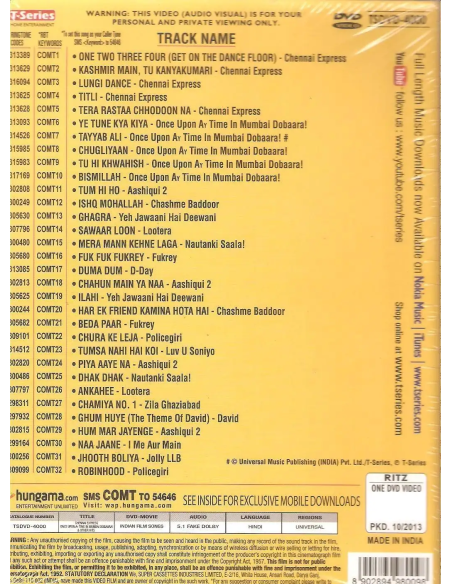 Chennai Express / Once Upon a Time in Mumbai Dobaara! & Other Hits (DVD) (2013)