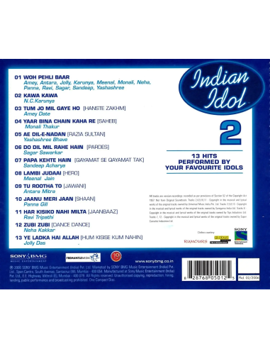Indian Idol 2 CD (2006) (Hindi)
