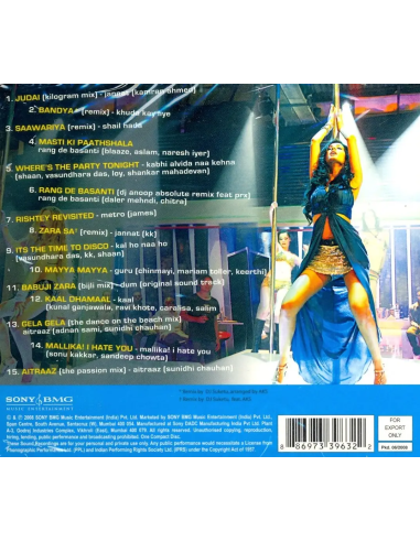 Judai - Burn The Dance Floor & Other Hits (CD) (2008) (Bollywood)