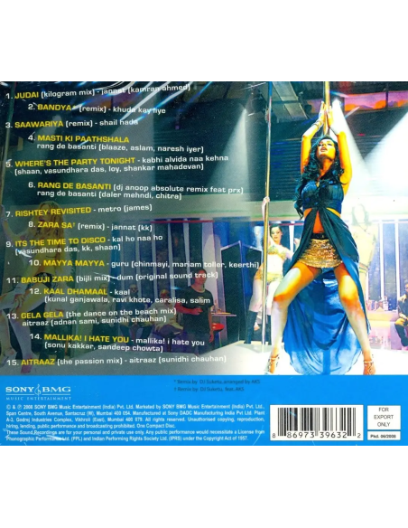Judai - Burn The Dance Floor & Other Hits (CD) (2008) (Bollywood)