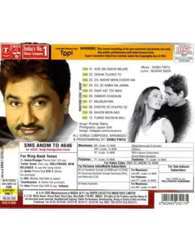 Aise Na Mujhe Dekho CD (2005) (Hindi)