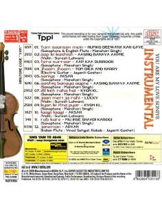 You Are My Love Soniye - Instrumental (CD) (2006) (Bollywood) 2