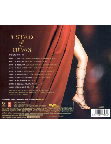Ustad and The Divas CD (2006) (Hindi)