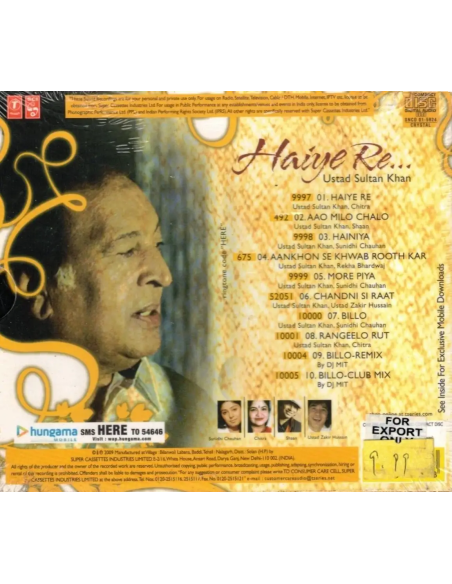 Haiye Re - Ustad Sultan Khan (CD) (2009) (Hindi)
