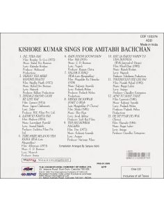 Kishore Kumar Sings For Amitabh Bachchan CD (1995) (Bollywood) 2