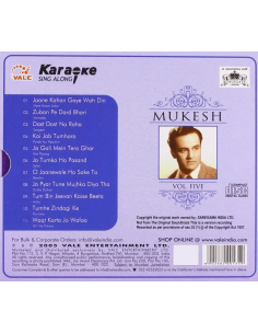 Karaoke Sing Along - Mukesh Vol. 5 (CD) (2005) (Bollywood) 2
