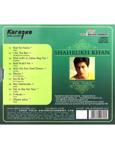 Karaoke Sing Along - Shahrukh Khan Vol. 3 (CD) (2008) (Bollywood) 2