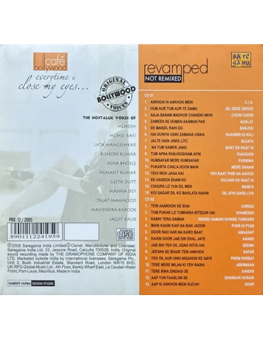 Café Bollywood - Everytime I Close My Eyes (CD) (2005) (Bollywood)