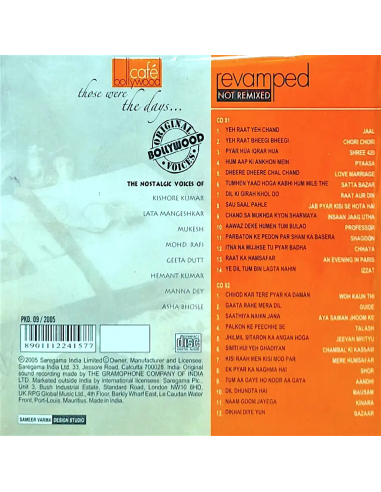 Café Bollywood - Those Were The Days (CD)  (2005) (Bollywood)