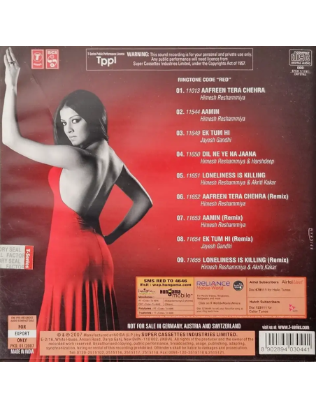 Red - The Dark Side (CD) (2007) (Bollywood)