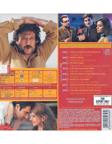 Thodi Life Thoda Magic CD (2008) (Bollywood)