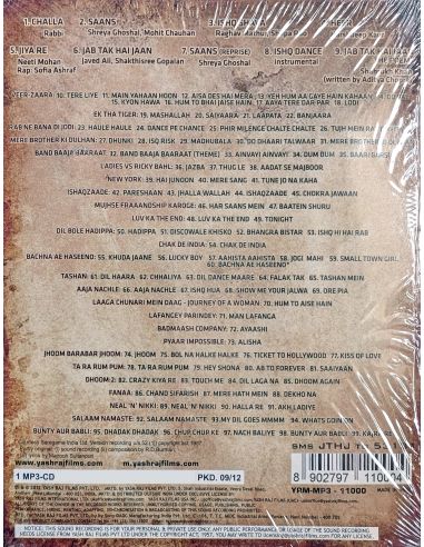 Jab Tak Hai Jaan (CD) (MP3) (2012) (Bollywood) (YRF Music)