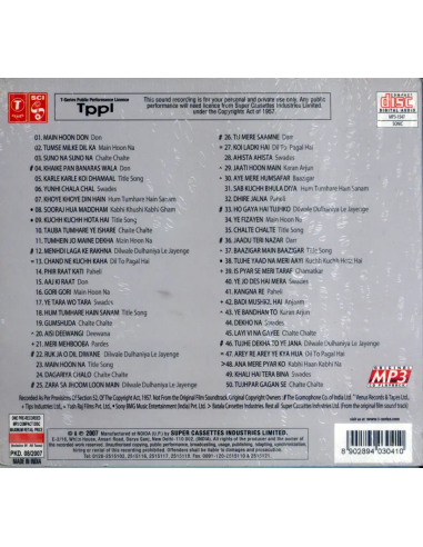Shahrukh Khan - The King Khan (CD) (MP3) (2007) (Bollywood)