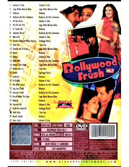 Bollywood Fresh Vol. 3 DVD (Bollywood) (EROS)