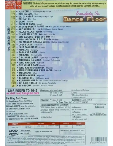 Everybody On Dance Floor DVD (Bollywood) (T-Series)