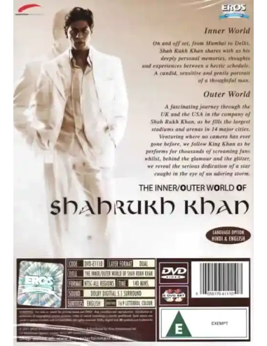 The Inner/Outer World of Shah Rukh Khan (DVD) (Bollywood) (EROS)