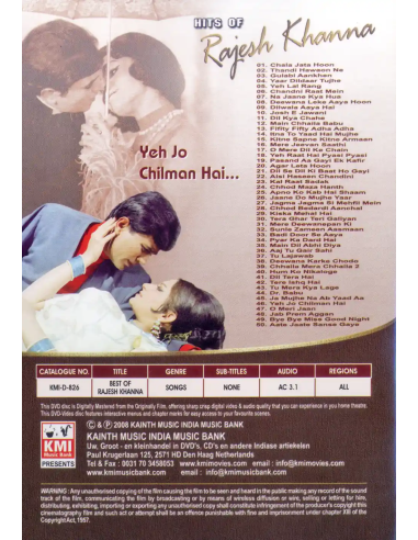 Hits of Rajesh Khanna DVD (Bollywood) (KMI)