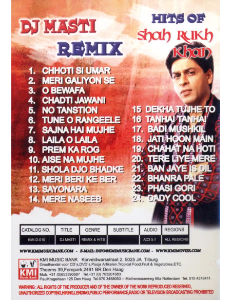 DJ Masti Remix DVD (Bollywood) (KMI)
