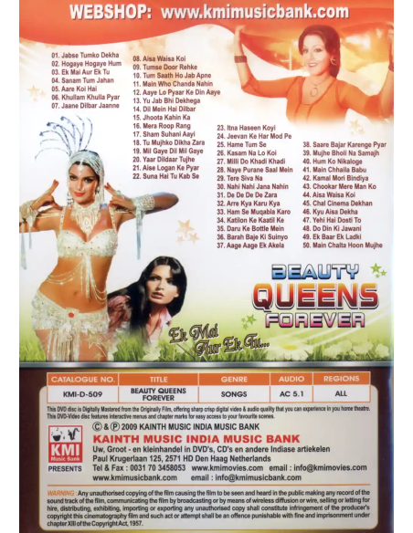 Beauty Queens Forever DVD (Bollywood) (KMI)