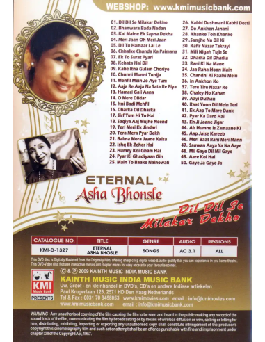 Eternal Asha Bhosle DVD (Bollywood) (KMI)