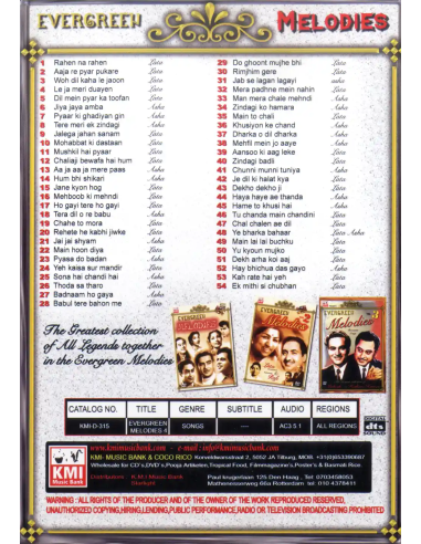 Evergreen Melodies Vol. 4 DVD (Bollywood) (KMI)
