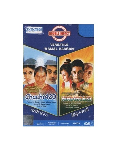 Double Impact : Chachi 420 + Hindustani (DVD)