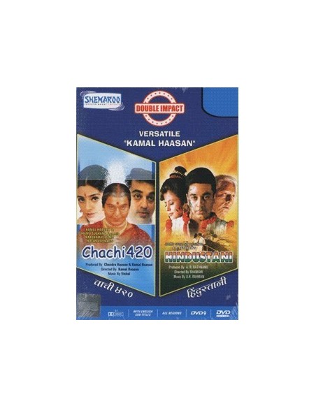 Double Impact : Chachi 420 + Hindustani (DVD)
