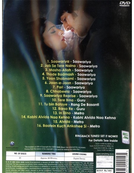 Saawariya - The Music and Romance DVD