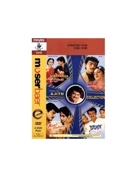 Ultimate Star Ajith Collection (Pack 4 DVD)