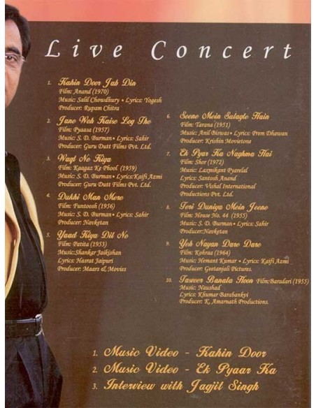 Close to My Heart – Jagjit Singh (DVD) (Hindi) (Saregama)