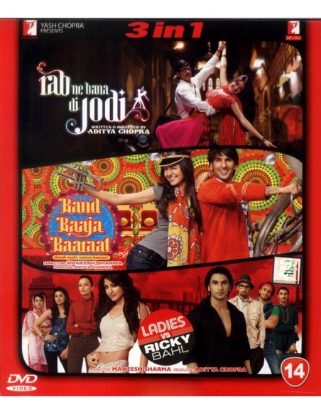 Rab Ne Bana Di Jodi / Band Baaja Baaraat / Ladies vs Ricky Bahl DVD